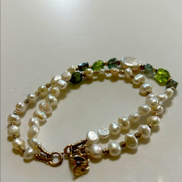 Silpada New retired Pearl and Gemstone Bracelet - Picture 1 of 6